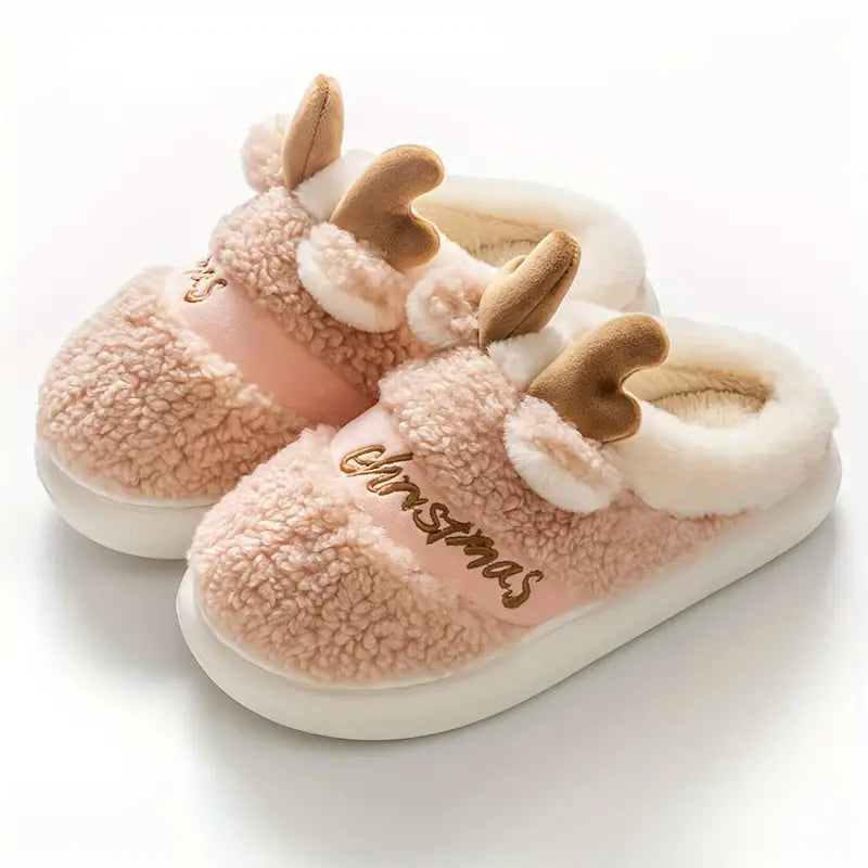 MerryFit™ Christmas reindeer slippers