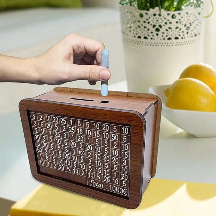 HarmonyWealth™ - Wooden piggy bank
