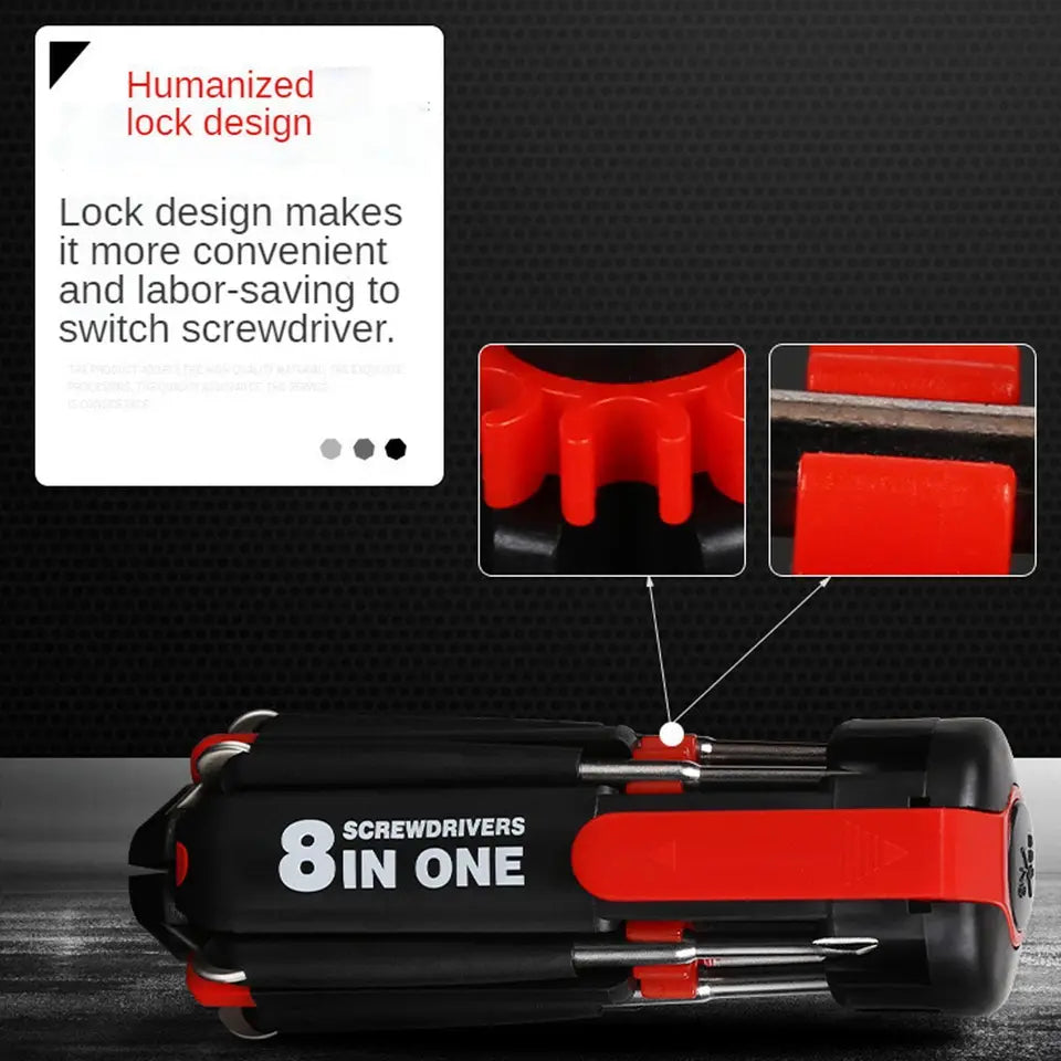 Tooly™ - 8-in-1 Screwdriver - An essential tool for your repair kit!