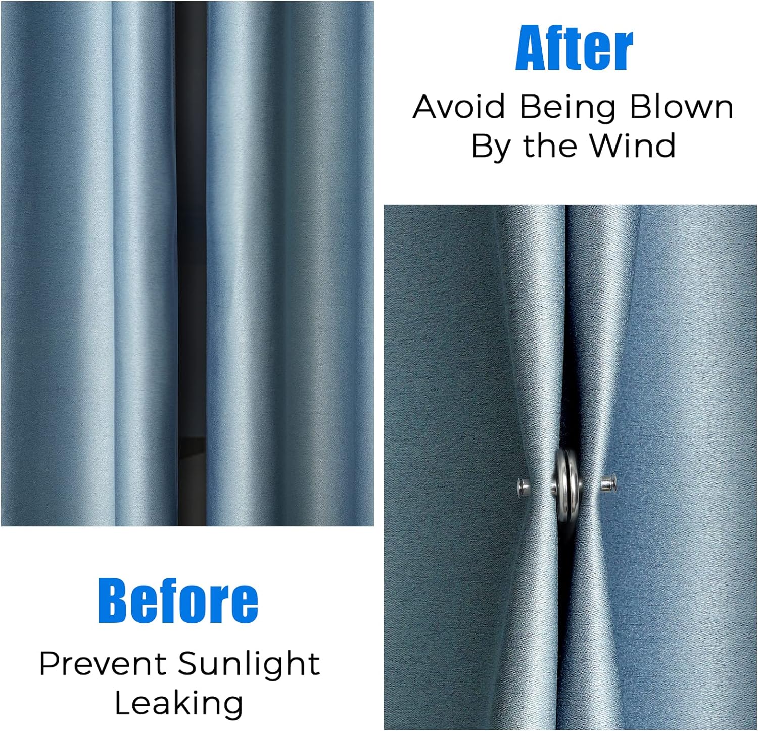 CurtainBuster™ - Magnetic curtain clips - Keep your curtains perfectly in place!