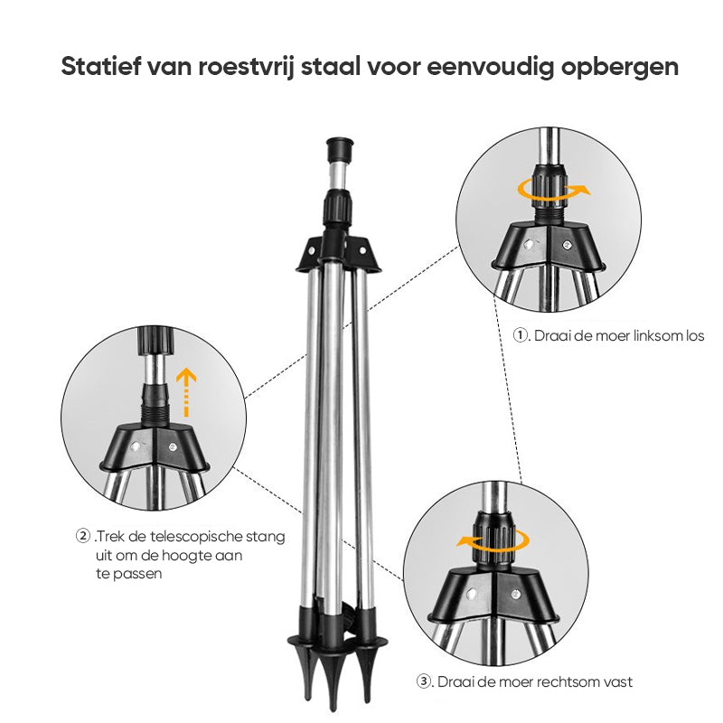 () Rotating Tripod Sprinkler™ - Water your garden effortlessly!