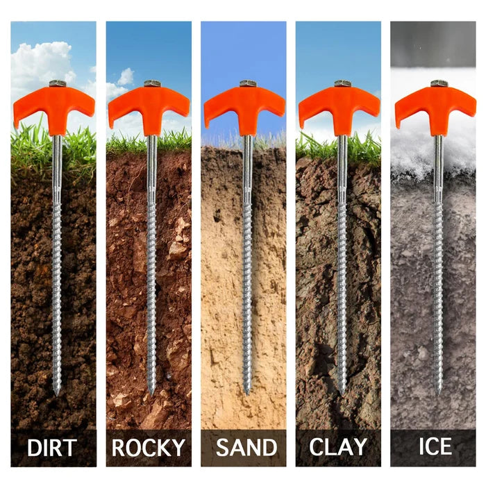 CampPro™ - Heavy-duty, drillable tent pegs for effortless pitching