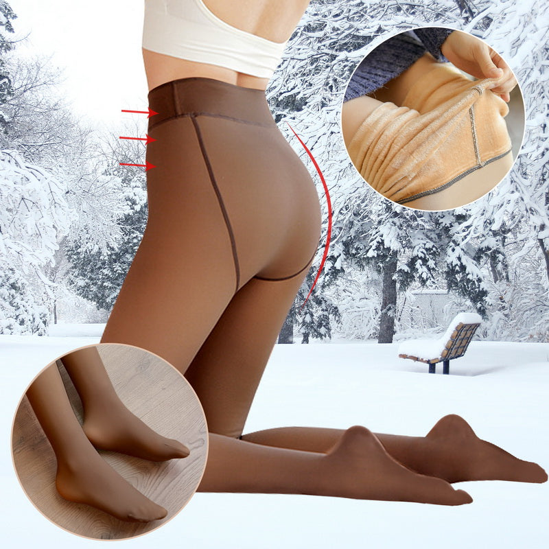 FleeceLeggins™ | Warm super stretch plush tights