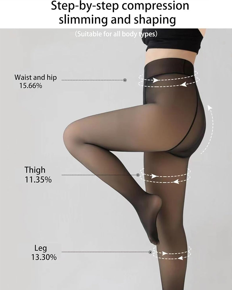 SheerCozy™ | Translucent tights with fleece lining