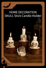 | Skullight 3pc Halloween Skull Candle Holder Set