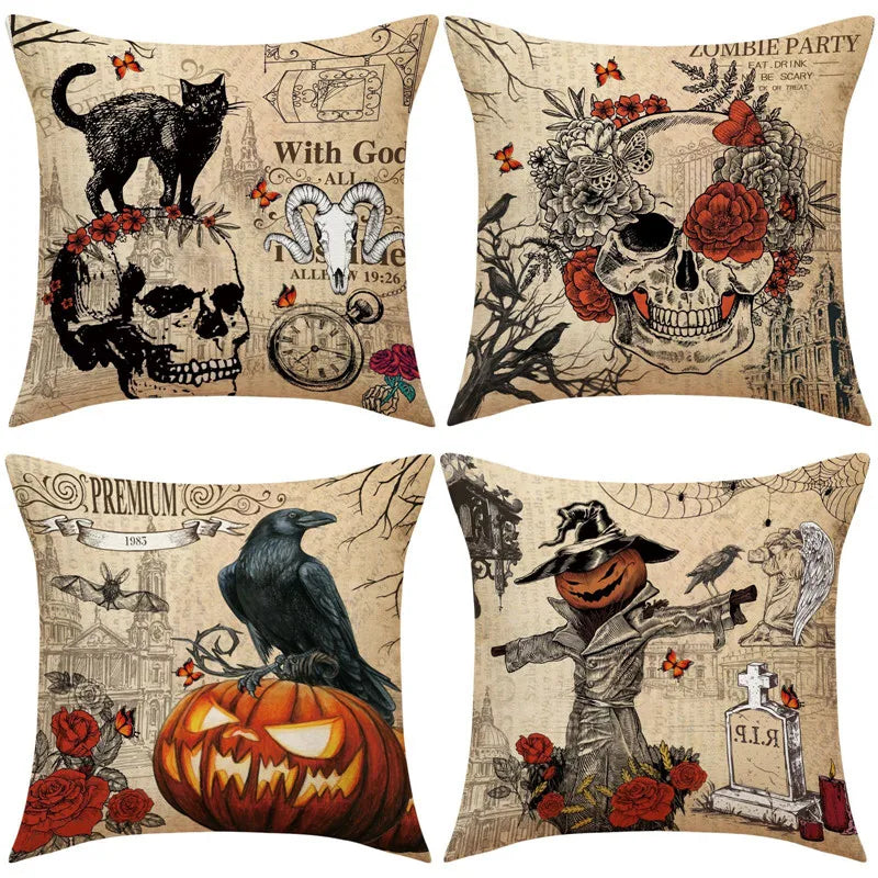 Pilloweep Halloween Sofa Pillowcase Collection in 40/45/50/60cm Sizes