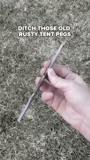 CampPro™ - Heavy-duty, drillable tent pegs for effortless pitching