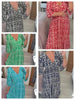 Mary Boho Print V-Neck Maxi Dress