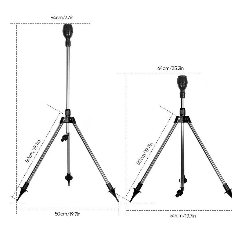 () Rotating Tripod Sprinkler™ - Water your garden effortlessly!