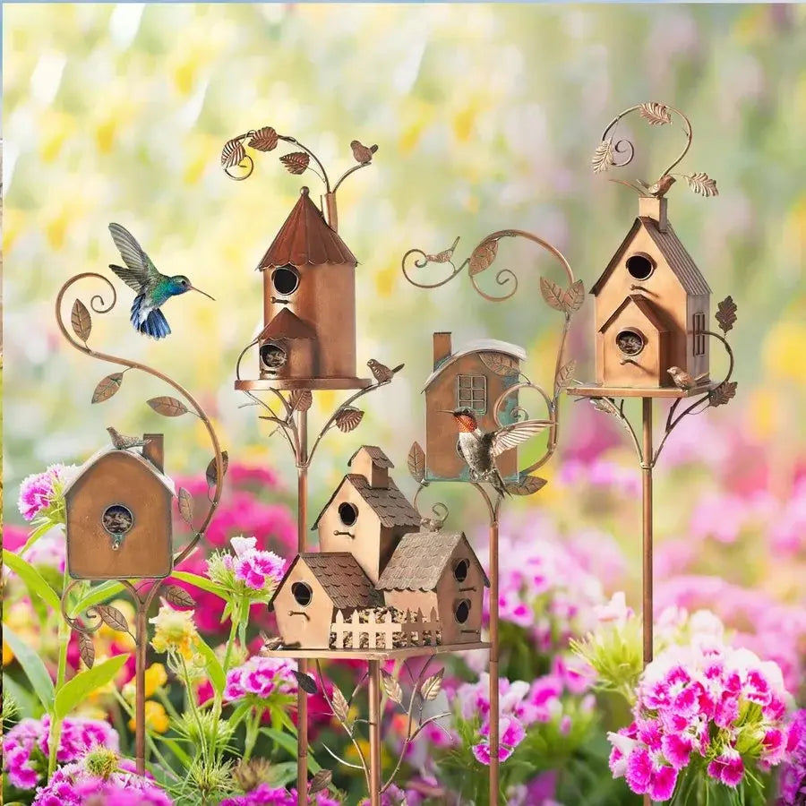 ChirppyHouse™️ - Garden decoration metal bird house