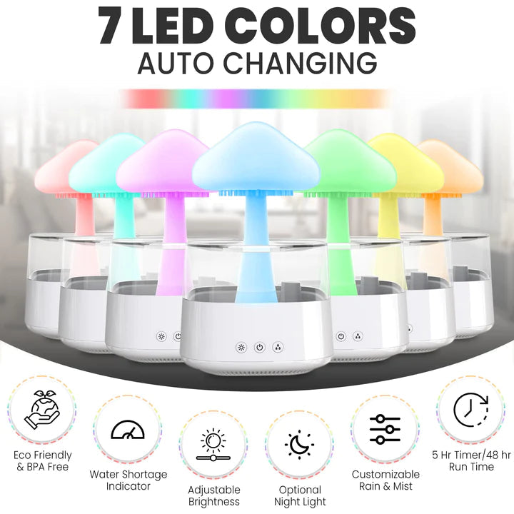 MushiCalm™ - Magic Rain Mushroom Cloud humidifier