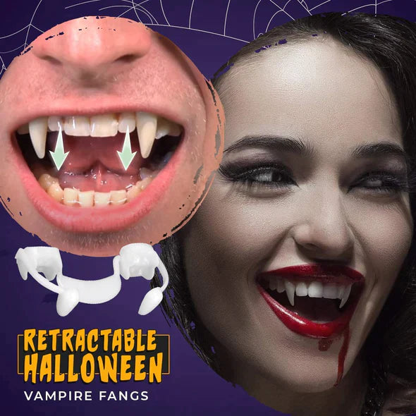 Fangs 2.0™ Retractable Vampire Teeth with Tooth Gel | 1 + 1 FREE