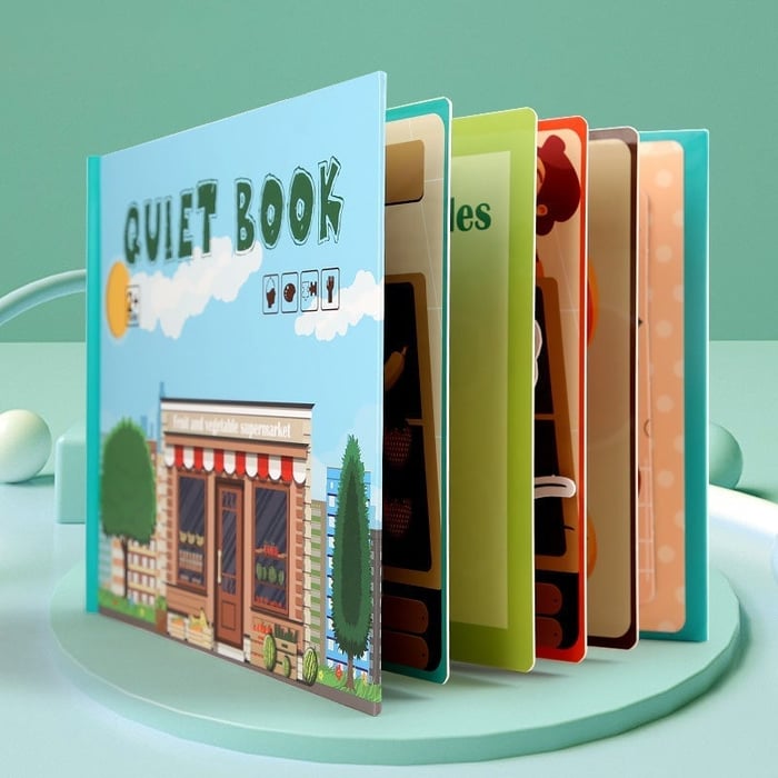 QuietBook™ - Montessori activity book - The perfect way to keep your little ones busy!