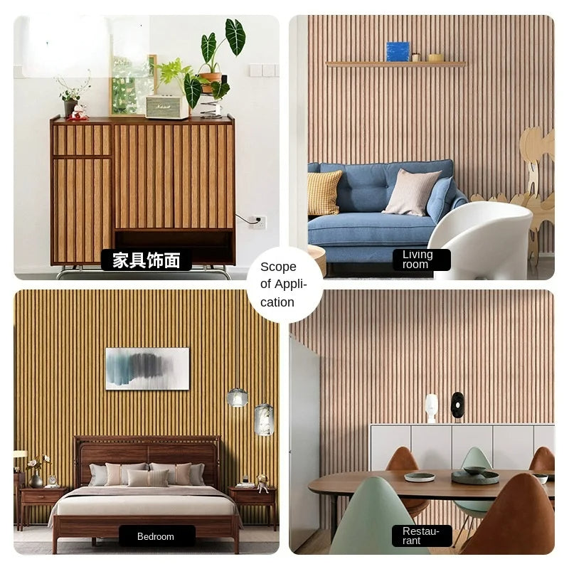 RetroWallpaper™ - 3D Effect Oak Wood Wallpaper - Give your walls a retro touch!