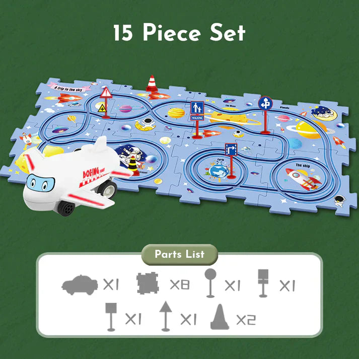 PuzzleRacer™ - Children's track set for cars