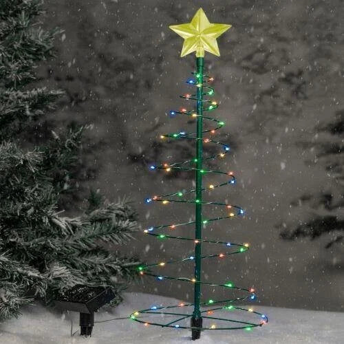 ChristmasBaum™ - Solar LED metal Christmas tree with fairy lights [last day discount]