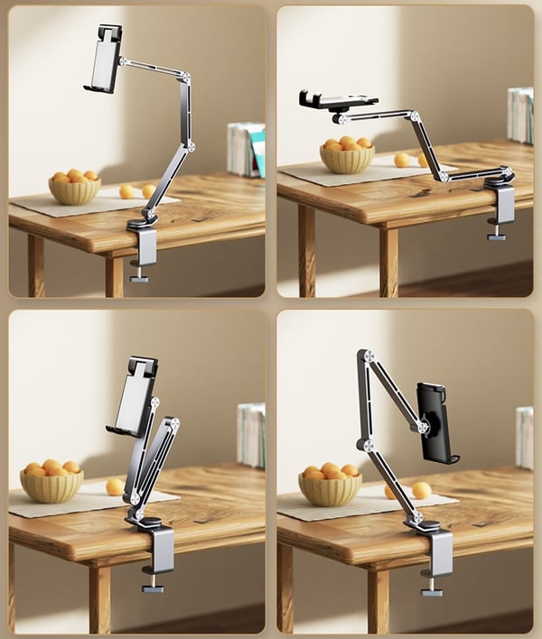 | Bracketab Adjustable Bed Tablet Stand for 4-12.9 inch Mobile Phones & Tablets