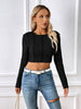 Stella Slim Long Sleeve Y2K Crop Top
