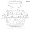 | Multiserve Multifunctional Foldable Fry Basket