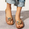 Silvia™ - Leather wedge sandals