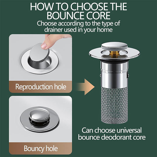 Draincatch Stainless Steel Pop-Up Sink Drain Filter | BUY 1 GET 1 FREE (2PCS)