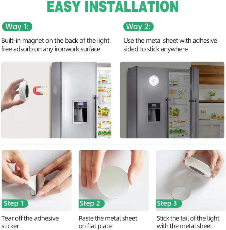 | Litepucks Wireless Motion Sensor Night Light with Remote