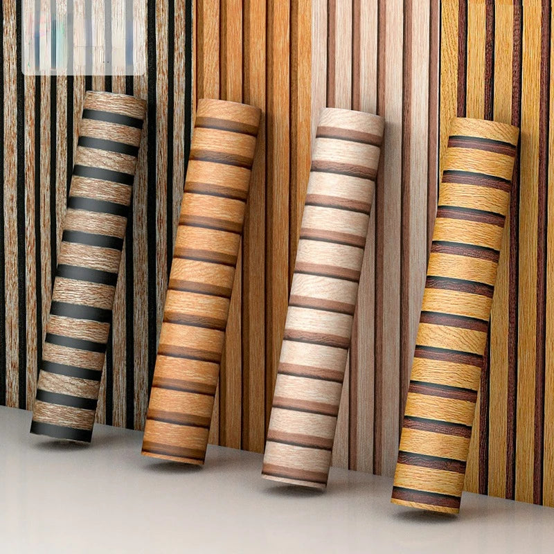 RetroWallpaper™ - 3D Effect Oak Wood Wallpaper - Give your walls a retro touch!