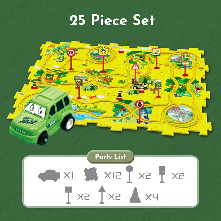PuzzleRacer™ - Children's track set for cars