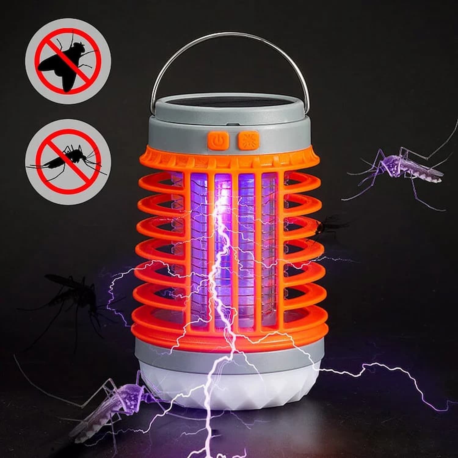MosqKil™ - Solar Camping Mosquito Killer Lamp - No more mosquitoes and bugs!
