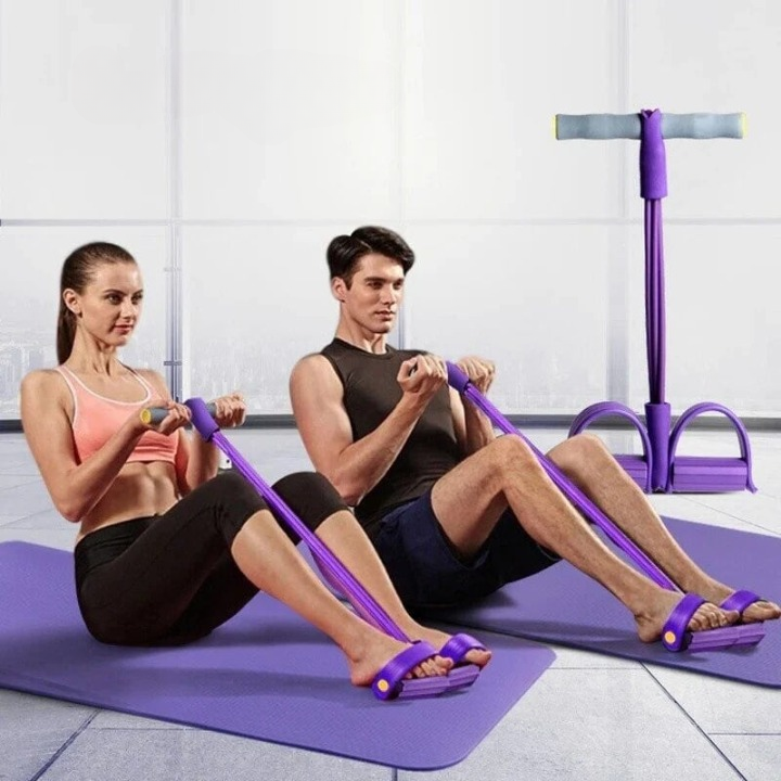 Fitflex Elastic Resistance Rower Set for Home Workouts