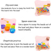 | Beadle Wooden Bead Board Game – Connect Four Style Strategy Game