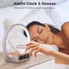 GlowCharge™ - LED Wireless Cell Phone Charger Desk Lamps With Alarm Clock