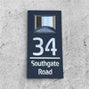 GlowHome™ - Personalized modern solar door plaque