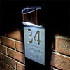 GlowHome™ - Personalized modern solar door plaque