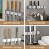 Hangarmop Mounted Mop Holder with Hooks