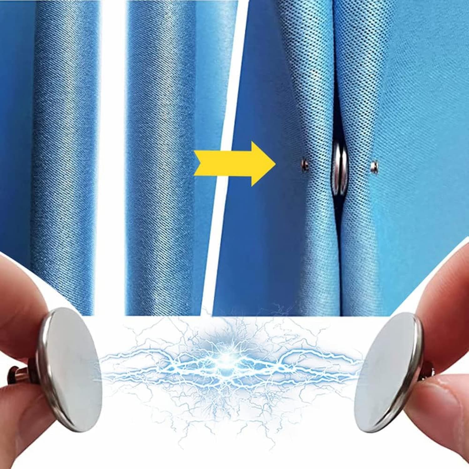 CurtainBuster™ - Magnetic curtain clips - Keep your curtains perfectly in place!