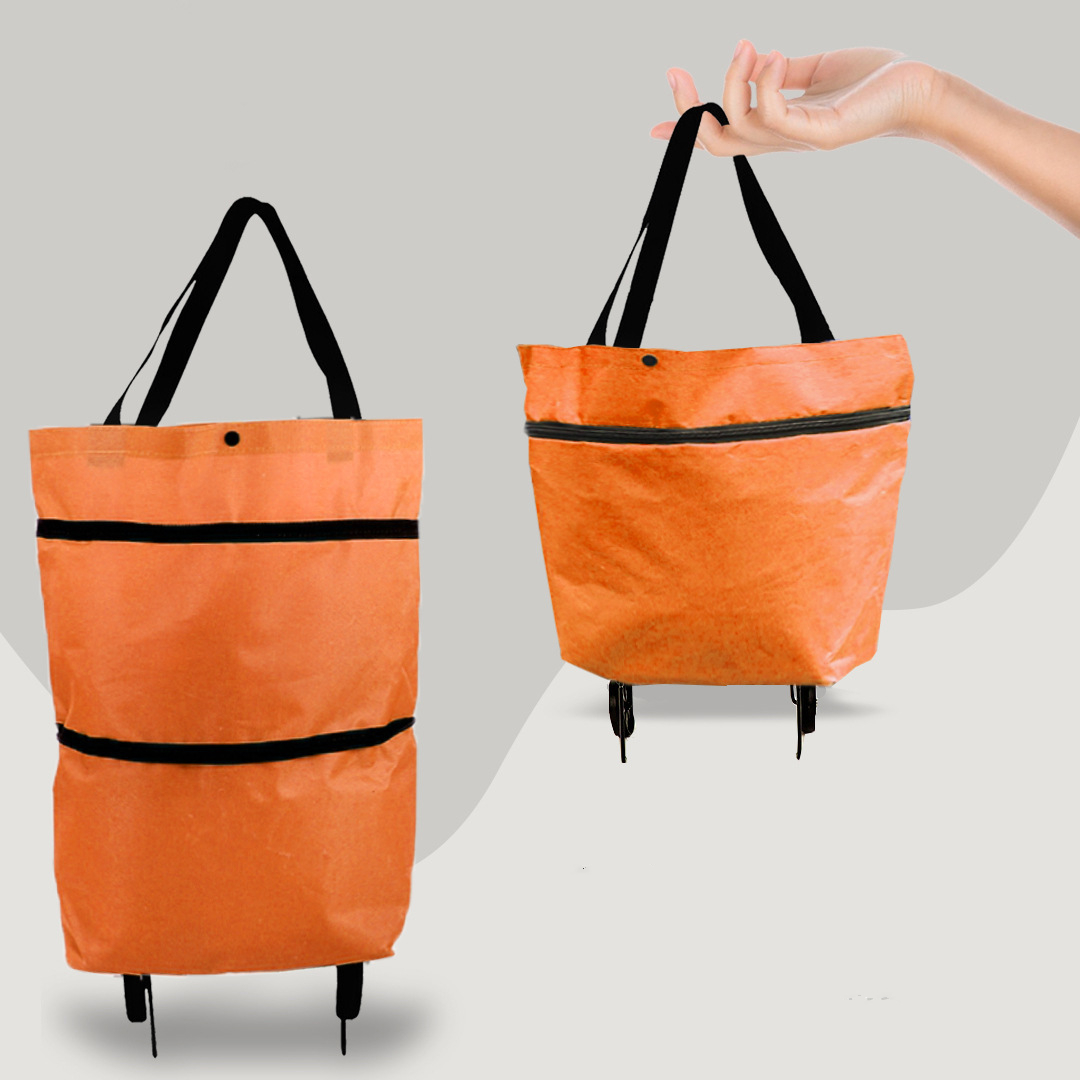 ShoppingCart™ - 2 in 1 foldable shopping trolley carrier bag