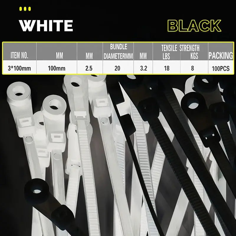 5+5 FREE | CableTies™ - Cable ties with screw holes [last day discount]