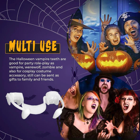 Fangs 2.0™ Retractable Vampire Teeth with Tooth Gel | 1 + 1 FREE