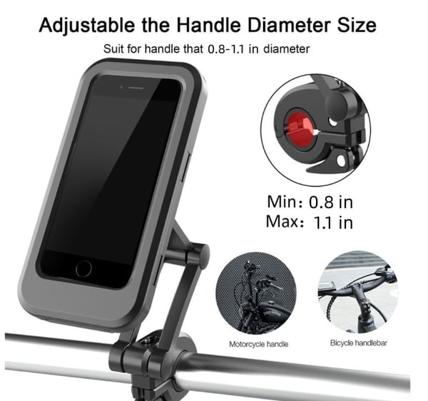 | Cyclegrip™ Waterproof Bicycle & Motorcycle Phone Holder
