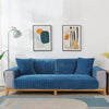 Plush anti-slip sofa cover