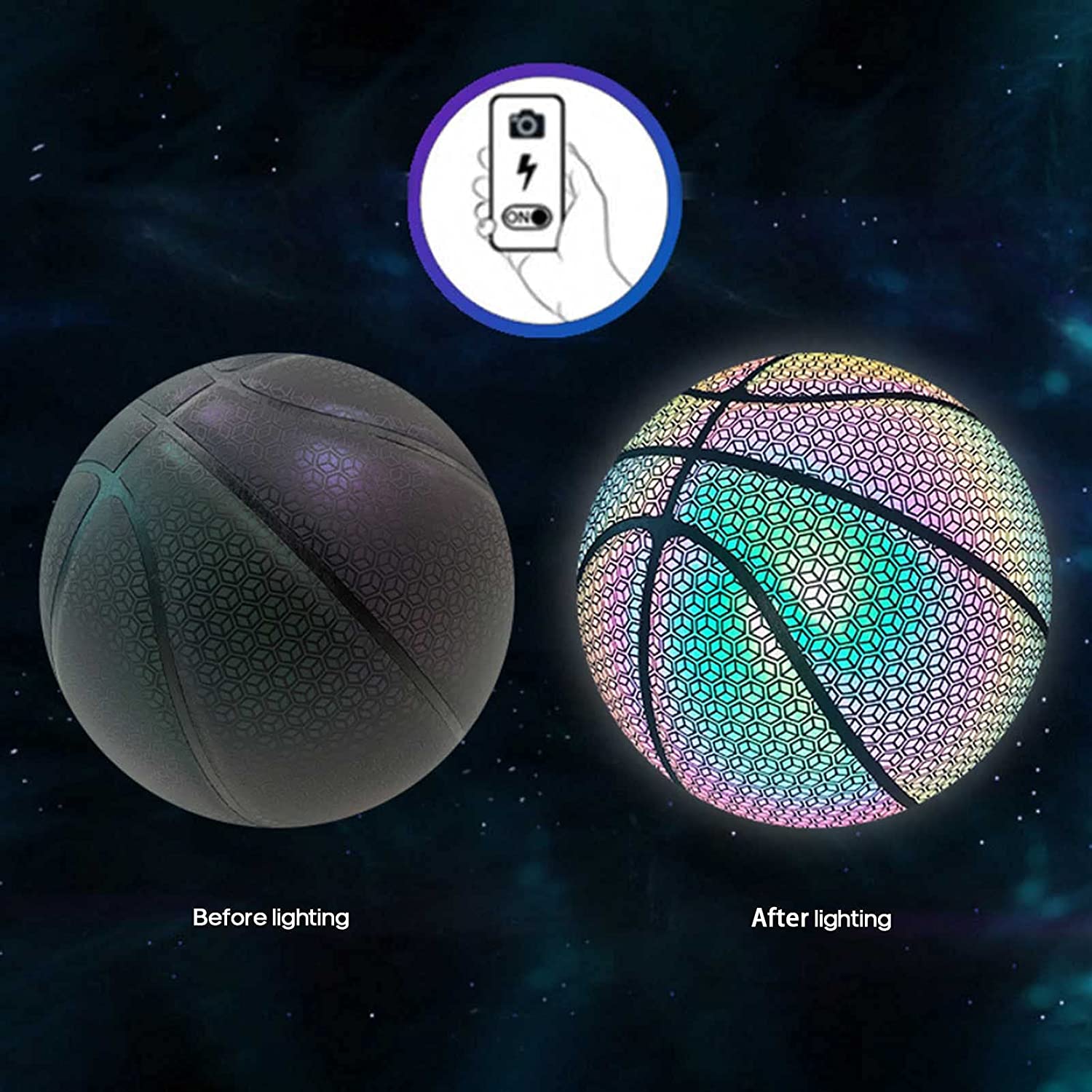 FUNKEMONS™ - LUMINOUS, REFLECTIVE BASKETBALL [last day discount]