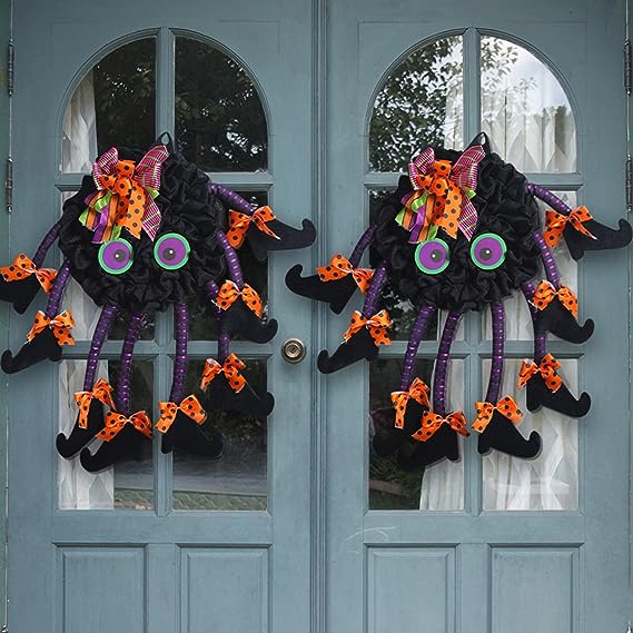 | Spiri™ Halloween Multi-Legged Witch Wreath