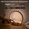 GlowCharge™ - LED Wireless Cell Phone Charger Desk Lamps With Alarm Clock