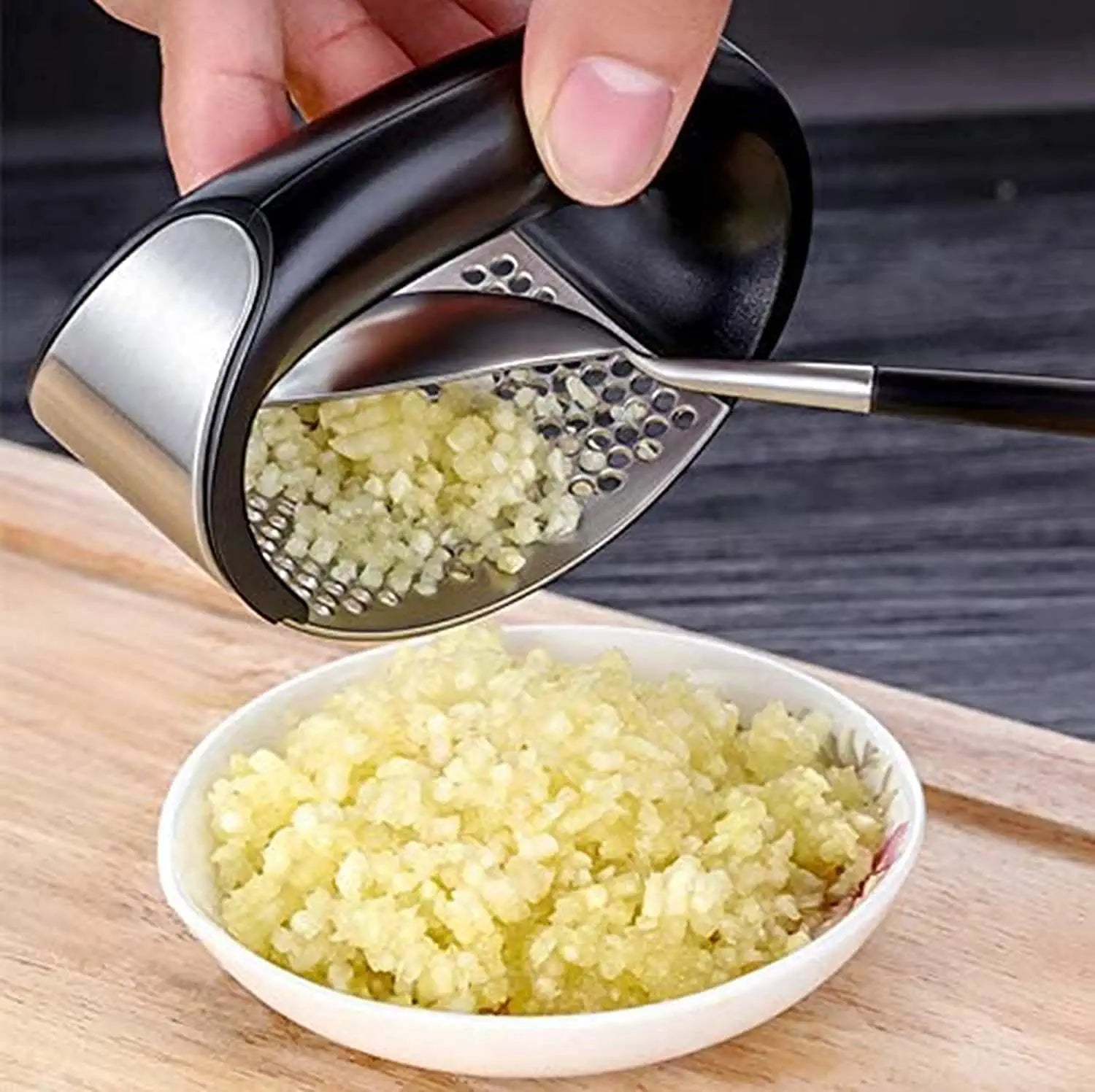 Vegetable press | Stainless steel garlic/vegetable hand press 【Last day discount】