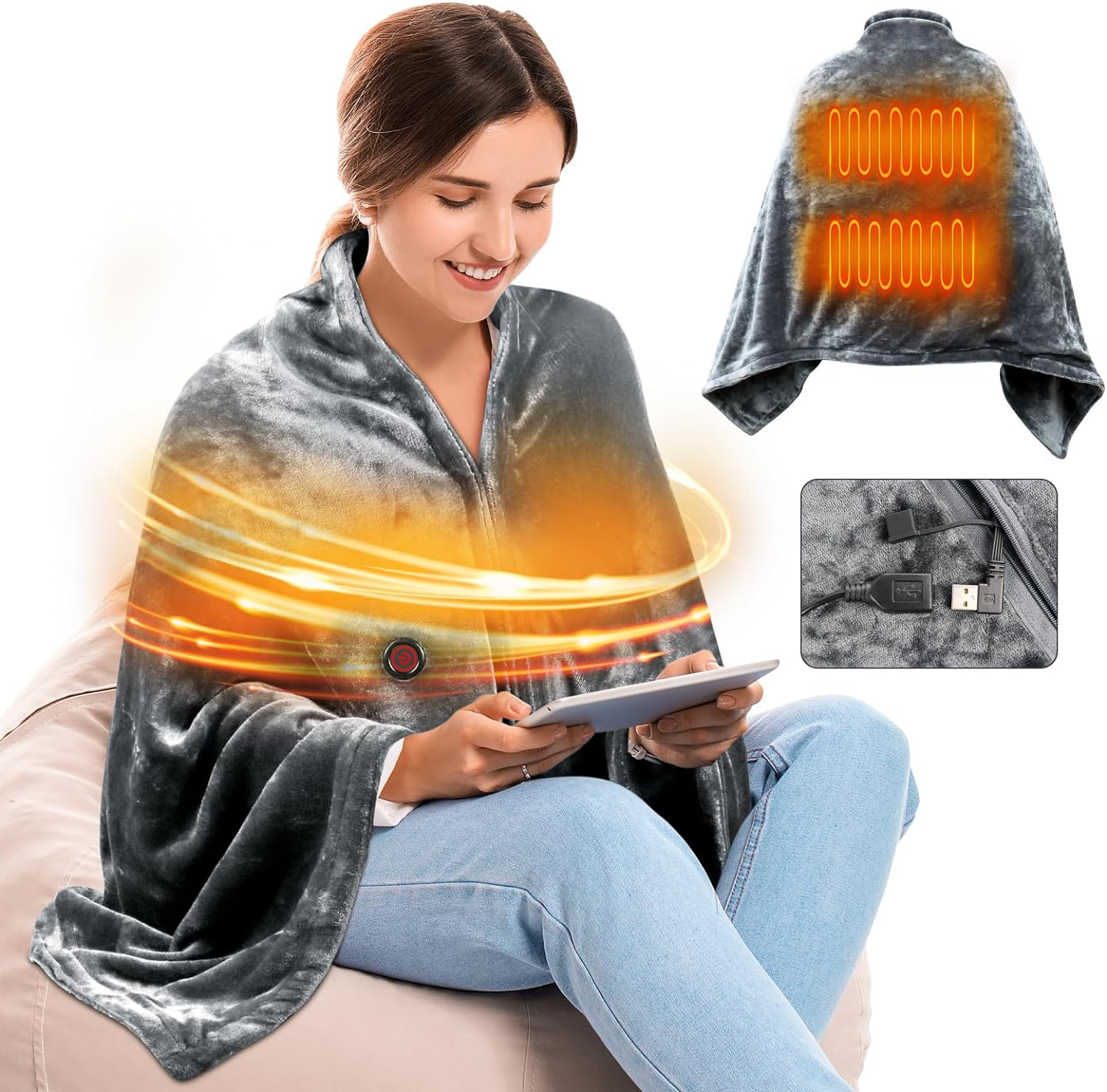 SnuggleHeat™ - Warming blanket hoodie [LastDayDiscount]
