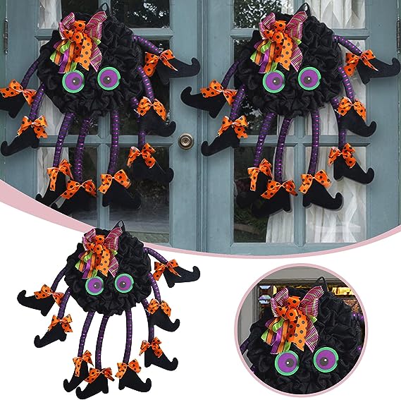 | Spiri™ Halloween Multi-Legged Witch Wreath