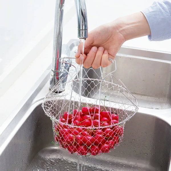 | Multiserve Multifunctional Foldable Fry Basket