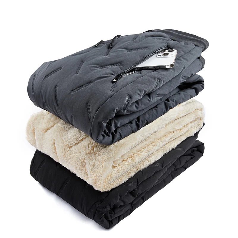 Warm fleece jogging pants - unisex