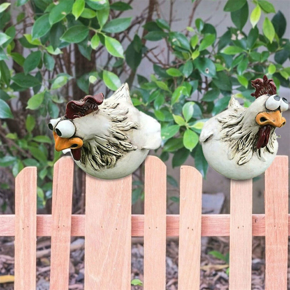 1+1 FREE | ChickenDeko™ - Garden chicken figures with big eyes